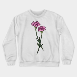 Pink Carnation Crewneck Sweatshirt